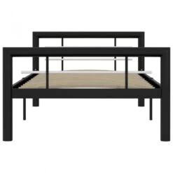 Giroletto Nero E Bianco In Metallo 90x200 Cm 7 Giroletto Nero E Bianco In Metallo 90x200 Cm -Garden Home giroletto nero e bianco in metallo 90x200 cm 2