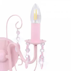 Lampada Da Muro Con Perle Rosa 2 Lampadine E14 9 Lampada Da Muro Con Perle Rosa 2 Lampadine E14 -Garden Home lampada da muro con perle rosa 2 lampadine e14 4
