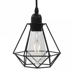 Lampadario Con Design Diamante Nero 3 Lampadine E27 10 Lampadario Con Design Diamante Nero 3 Lampadine E27 -Garden Home lampadario con design diamante nero 3 lampadine e27 4