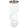 Lampadario Con Perle Di Cristallo A Spirale Argento G9 16 Lampadario Con Perle Di Cristallo A Spirale Argento G9 -Garden Home lampadario con perle di cristallo a spirale argento g9