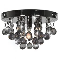 Lampadario Con Perle Fumé Tondo Nero G9 7 Lampadario Con Perle Fumé Tondo Nero G9 -Garden Home lampadario con perle fume tondo nero g9 2