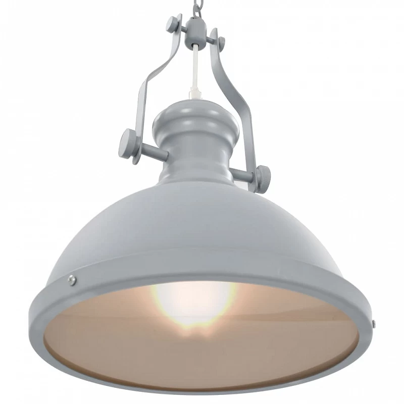 Lampadario Grigio Rotondo E27 5 Lampadario Grigio Rotondo E27 - immagine 5