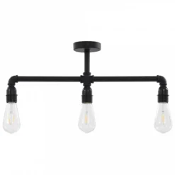Lampadario Nero Per 3 Lampadine E27 7 Lampadario Nero Per 3 Lampadine E27 -Garden Home lampadario nero per 3 lampadine e27 2