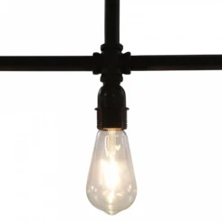 Lampadario Nero Per 3 Lampadine E27 8 Lampadario Nero Per 3 Lampadine E27 -Garden Home lampadario nero per 3 lampadine e27 3