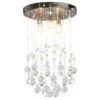 Lampadario Perle Di Cristallo A Sfera Argento 3 Lampadine G9 10 Lampadario Perle Di Cristallo A Sfera Argento 3 Lampadine G9 -Garden Home lampadario perle di cristallo a sfera argento 3 lampadine g9
