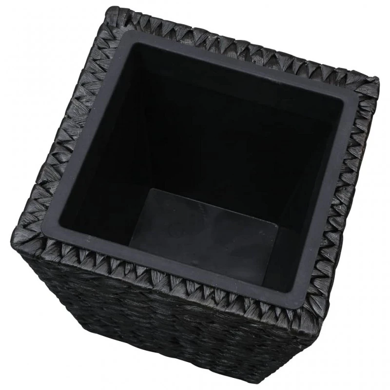 Letti Rialzati Da Giardino 3 Pz In Giacinto Intrecciato Nero 6 Letti Rialzati Da Giardino 3 Pz In Giacinto Intrecciato Nero - immagine 6