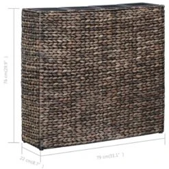 Letti Rialzati Da Giardino Con 4 Vasi In Giacinto Marrone -Garden Home letti rialzati da giardino con 4 vasi in giacinto marrone 6