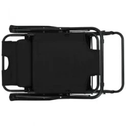 Lettini Prendisole 2 Pz Pieghevoli Con Poggiagambe Acciaio Nero -Garden Home lettini prendisole 2 pz pieghevoli con poggiagambe acciaio nero 8