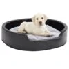 Lettino Per Cani Nero E Grigio 79x70x19 Cm Peluche E Similpelle 18 Lettino Per Cani Nero E Grigio 79x70x19 Cm Peluche E Similpelle -Garden Home lettino per cani nero e grigio 79x70x19 cm peluche e similpelle