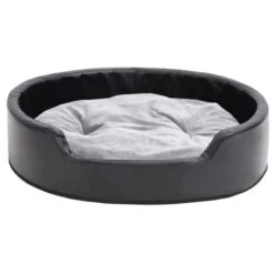 Lettino Per Cani Nero E Grigio 79x70x19 Cm Peluche E Similpelle 10 Lettino Per Cani Nero E Grigio 79x70x19 Cm Peluche E Similpelle -Garden Home lettino per cani nero e grigio 79x70x19 cm peluche e similpelle 2