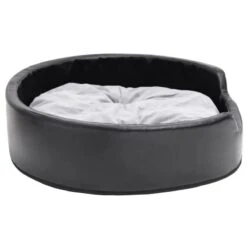 Lettino Per Cani Nero E Grigio 79x70x19 Cm Peluche E Similpelle 11 Lettino Per Cani Nero E Grigio 79x70x19 Cm Peluche E Similpelle -Garden Home lettino per cani nero e grigio 79x70x19 cm peluche e similpelle 3