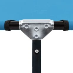 Lettino Prendisole Pieghevole In Acciaio Blu Turchese -Garden Home lettino prendisole pieghevole in acciaio blu turchese 6