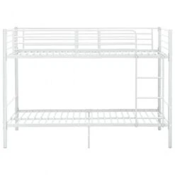 Letto A Castello Bianco In Metallo 90x200 Cm 10 Letto A Castello Bianco In Metallo 90x200 Cm -Garden Home letto a castello bianco in metallo 90x200 cm 2