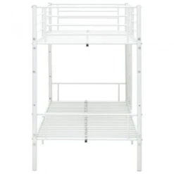 Letto A Castello Bianco In Metallo 90x200 Cm 11 Letto A Castello Bianco In Metallo 90x200 Cm -Garden Home letto a castello bianco in metallo 90x200 cm 3