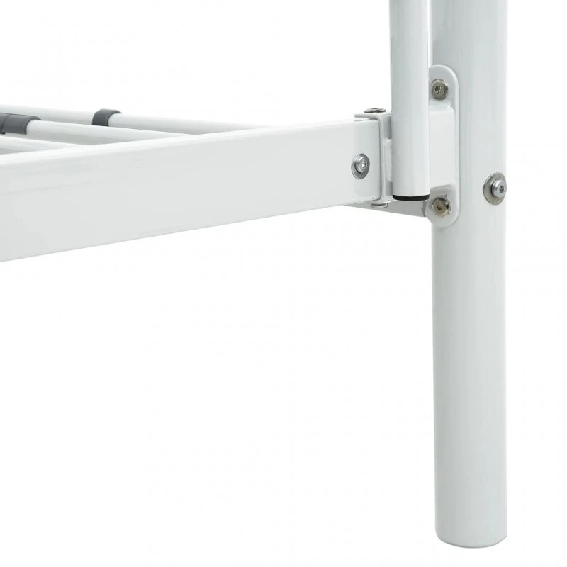 Letto A Castello Bianco In Metallo 90x200 Cm 7 Letto A Castello Bianco In Metallo 90x200 Cm - immagine 7