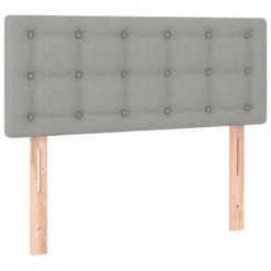 Letto A Molle Materasso E LED Grigio Chiaro 100x200 Cm Tessuto -Garden Home letto a molle materasso e led grigio chiaro 100x200 cm tessuto 6