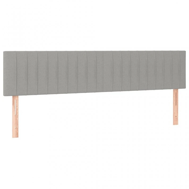 Letto A Molle Materasso E LED Grigio Chiaro 160x200 Cm Tessuto 7 Letto A Molle Materasso E LED Grigio Chiaro 160x200 Cm Tessuto - immagine 7