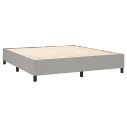 Letto A Molle Materasso E LED Grigio Chiaro 180x200 Cm Tessuto 12 Letto A Molle Materasso E LED Grigio Chiaro 180x200 Cm Tessuto -Garden Home letto a molle materasso e led grigio chiaro 180x200 cm tessuto 4