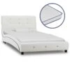 Letto Con Materasso Memory Foam Bianco In Similpelle 90x200 Cm 17 Letto Con Materasso Memory Foam Bianco In Similpelle 90x200 Cm -Garden Home letto con materasso memory foam bianco in similpelle 90x200 cm