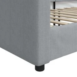 Letto Da Giorno Grigio Chiaro 80x200 Cm In Tessuto -Garden Home letto da giorno grigio chiaro 80x200 cm in tessuto 5