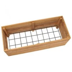 Letto Rialzato 100x40x38 Cm Legno Di Teak Di Recupero E Acciaio -Garden Home letto rialzato 100x40x38 cm legno di teak di recupero e acciaio 4