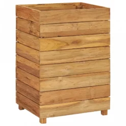 Letto Rialzato 50x40x72 Cm Legno Di Teak Di Recupero E Acciaio -Garden Home letto rialzato 50x40x72 cm legno di teak di recupero e acciaio 1