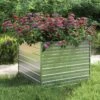 Letto Rialzato Giardino 100x100x77cm In Acciaio Zincato Argento 16 Letto Rialzato Giardino 100x100x77cm In Acciaio Zincato Argento -Garden Home letto rialzato giardino 100x100x77cm in acciaio zincato argento
