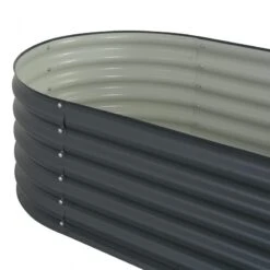 Letto Rialzato Giardino 160x80x44 Cm In Acciaio Zincato Grigio 13 Letto Rialzato Giardino 160x80x44 Cm In Acciaio Zincato Grigio -Garden Home letto rialzato giardino 160x80x44 cm in acciaio zincato grigio 5