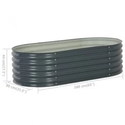 Letto Rialzato Giardino 160x80x44 Cm In Acciaio Zincato Grigio 15 Letto Rialzato Giardino 160x80x44 Cm In Acciaio Zincato Grigio -Garden Home letto rialzato giardino 160x80x44 cm in acciaio zincato grigio 7