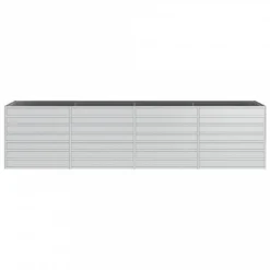 Letto Rialzato Giardino 320x80x77 Cm In Acciaio Zincato Argento -Garden Home letto rialzato giardino 320x80x77 cm in acciaio zincato argento 3