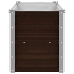 Letto Rialzato Giardino Marrone 160x40x45 Cm In Acciaio Zincato -Garden Home letto rialzato giardino marrone 160x40x45 cm in acciaio zincato 3