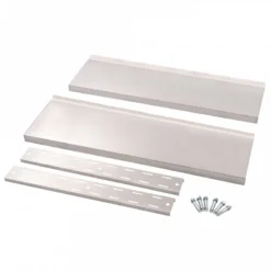 Mensola A Sospensione A 2 Livelli In Acciaio Inox 100x30 Cm -Garden Home mensola a sospensione a 2 livelli in acciaio inox 100x30 cm 4