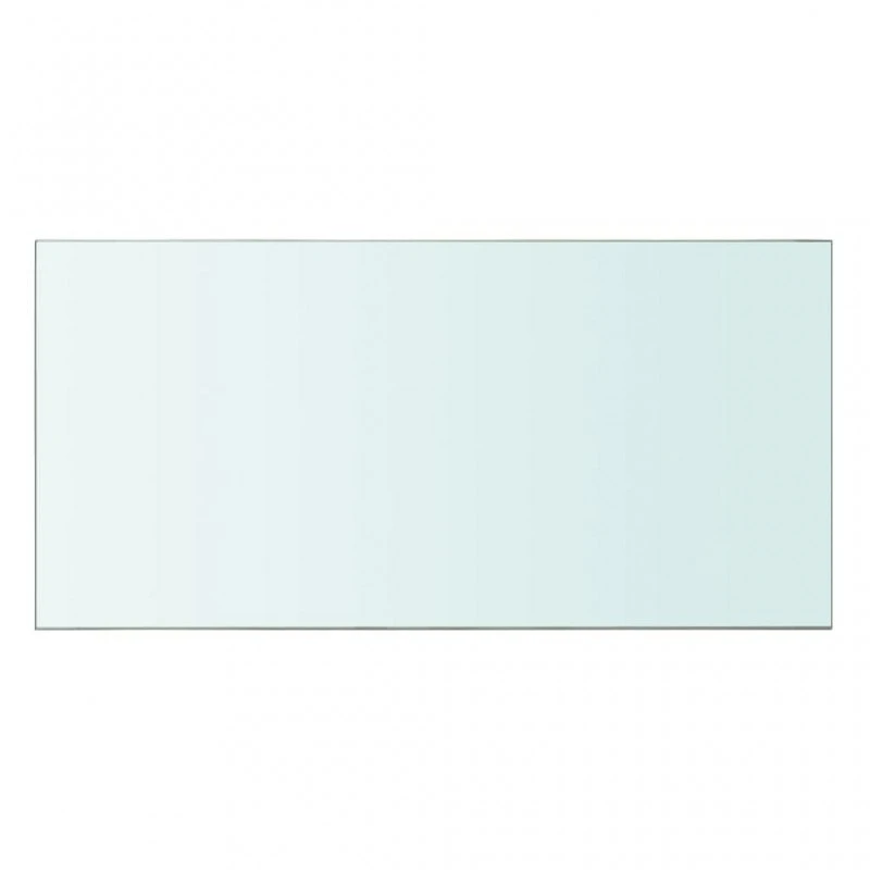 Mensola In Vetro Trasparente 60x30 Cm 2 Mensola In Vetro Trasparente 60x30 Cm - immagine 2