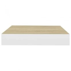 Mensole A Muro 2 Pz Rovere E Bianco 23x23,5x3,8 Cm In MDF -Garden Home mensole a muro 2 pz rovere e bianco 23x235x38 cm in mdf 4
