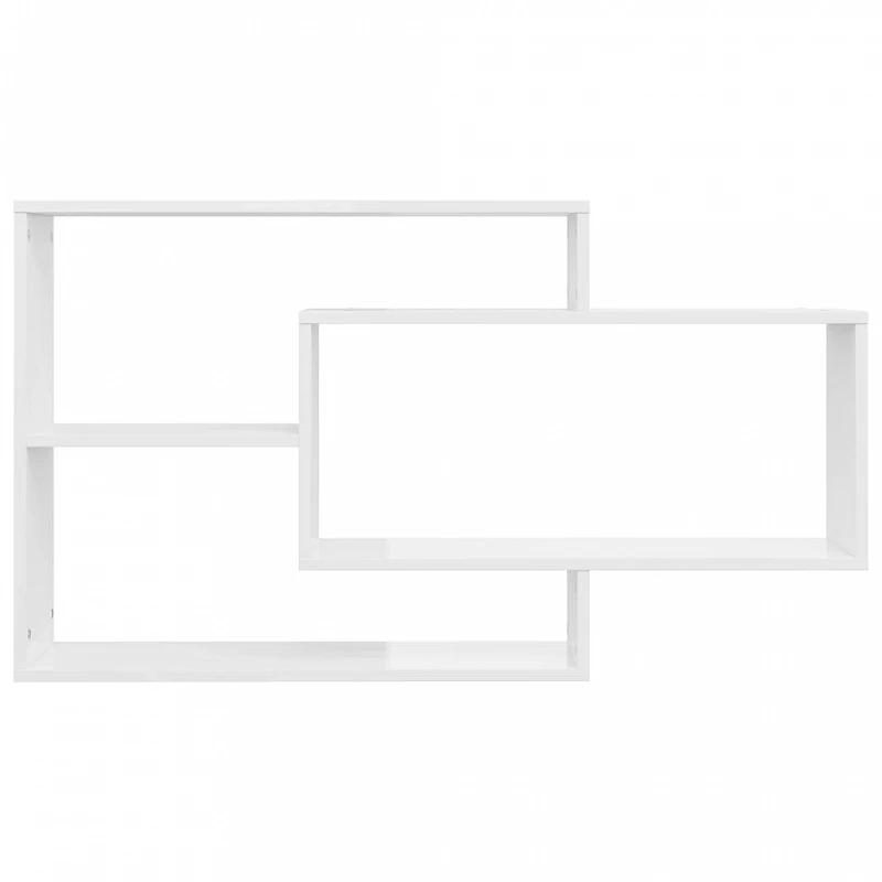 Mensole A Muro Bianco Lucido 104x20x58,5 Cm In Truciolato 4 Mensole A Muro Bianco Lucido 104x20x58,5 Cm In Truciolato - immagine 4