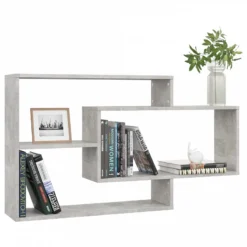 Mensole A Muro Grigio Calcestruzzo 104x20x58,5 Cm In Truciolato -Garden Home mensole a muro grigio calcestruzzo 104x20x585 cm in truciolato 2