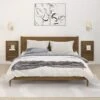 Mensole Da Letto A Parete 2 Pz Miele Legno Massello Di Pino -Garden Home mensole da letto a parete 2 pz miele legno massello di pino