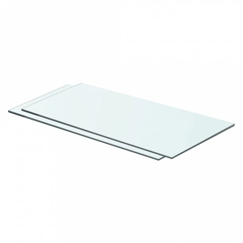 Mensole In Vetro Trasparente 2 Pz 60x25 Cm 1 Mensole In Vetro Trasparente 2 Pz 60x25 Cm