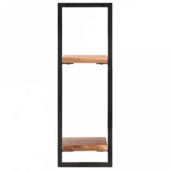 Mensole Parete 2 Pz 25x25x75 Cm Legno Massello Acacia E Acciaio 13 Mensole Parete 2 Pz 25x25x75 Cm Legno Massello Acacia E Acciaio -Garden Home mensole parete 2 pz 25x25x75 cm legno massello acacia e acciaio 3