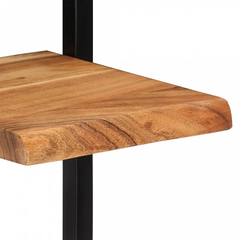 Mensole Parete 2 Pz 25x25x75 Cm Legno Massello Acacia E Acciaio 7 Mensole Parete 2 Pz 25x25x75 Cm Legno Massello Acacia E Acciaio - immagine 7