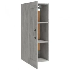 Mobile Pensile Grigio Cemento 35x34x90 Cm In Legno Multistrato -Garden Home mobile pensile grigio cemento 35x34x90 cm in legno multistrato 6