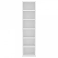 Mobile Porta CD Bianco 21x20x88 Cm In Legno Multistrato 10 Mobile Porta CD Bianco 21x20x88 Cm In Legno Multistrato -Garden Home mobile porta cd bianco 21x20x88 cm in legno multistrato 3