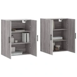 Mobili A Parete 2 Pz Grigio Sonoma 69,5x34x90 Cm -Garden Home mobili a parete 2 pz grigio sonoma 695x34x90 cm 2