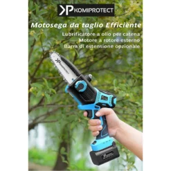 Motosega Argon 4 Profi A Batteria Con Lubrificazione Catena