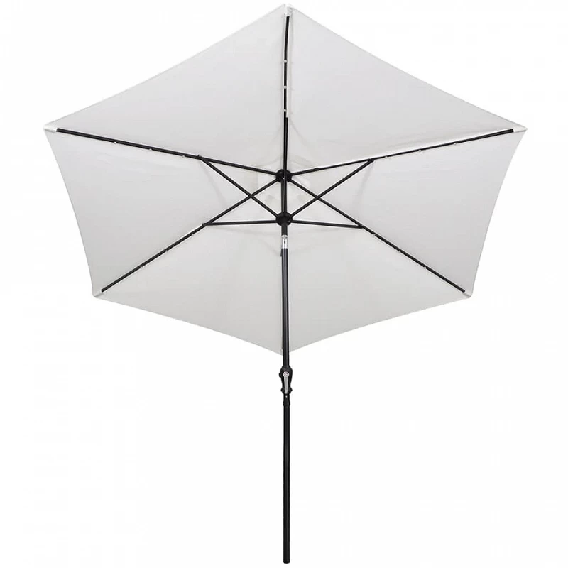 Ombrellone A Sbalzo A LED 3 M Bianco Sabbia 2 Ombrellone A Sbalzo A LED 3 M Bianco Sabbia - immagine 2