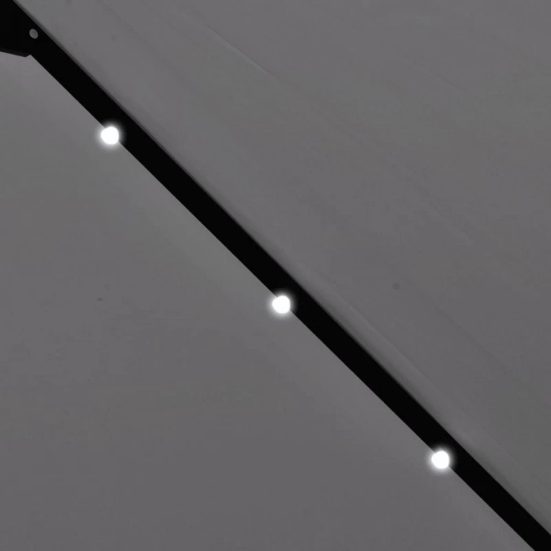 Ombrellone A Sbalzo A LED 3 M Bianco Sabbia 6 Ombrellone A Sbalzo A LED 3 M Bianco Sabbia - immagine 6