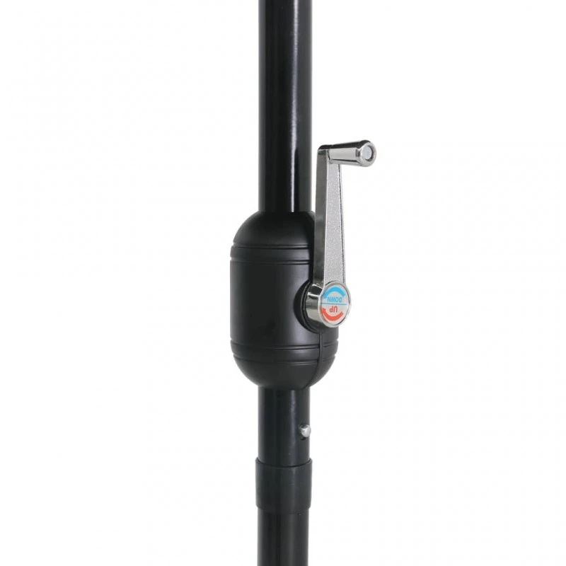 Ombrellone Da Giardino Con Palo In Metallo 300x200 Cm Nero 6 Ombrellone Da Giardino Con Palo In Metallo 300x200 Cm Nero - immagine 6