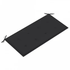 Panca Da Giardino Con Cuscino Antracite 112 Cm In Legno Di Teak -Garden Home panca da giardino con cuscino antracite 112 cm in legno di teak 4