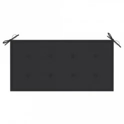 Panca Da Giardino Con Cuscino Antracite 112 Cm In Legno Di Teak -Garden Home panca da giardino con cuscino antracite 112 cm in legno di teak 5