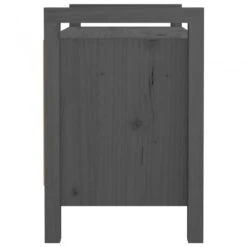 Panca Da Ingresso Grigio 80x40x60 Cm In Legno Massello Di Pino -Garden Home panca da ingresso grigio 80x40x60 cm in legno massello di pino 4